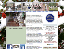 Tablet Screenshot of blueberryfieldsbandb.com